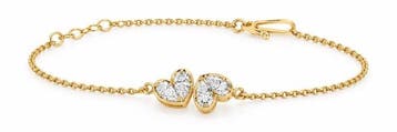 Schakelarmband - 14 karaat Geel goud - 0.69ct. tw. Diamant