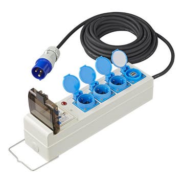 ProPlus Stekkerdoos - 20 meter - 3 stopcontacten - aardle..., Ophalen of Verzenden, Nieuw