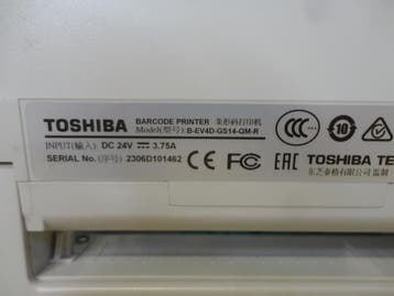 TOSHIBA TEC B-EV4D Barcode Label Printer with PEELER -, Ophalen of Verzenden, Gebruikt, Toshiba