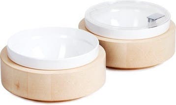 Buffetplaat Inclusief Witte Kom en deksel | Ø26,5cm, Verzenden