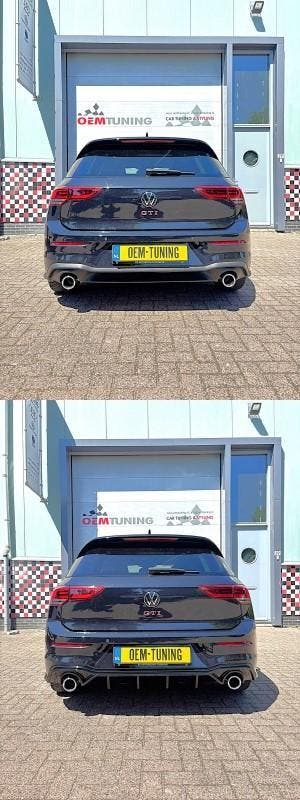 Diffuser 0–0 geschikt voor Golf 8 GTI GTE GTD R Line |, Volkswagen, Nieuw, Ophalen of Verzenden, Achter