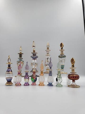 Themacollectie - Parfumflesjes van geblazen glas