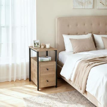 Nachtkastje Tullamore 49,5x30x61,5cm, Huis en Inrichting, Tafels | Bijzettafels, Verzenden, Nieuw