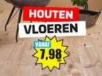PARTIJVERKOOP! Houten vloeren va €7,98 pm² OP=OP!, Parket, 75 m² of meer, Nieuw, Crème