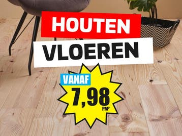PARTIJVERKOOP! Houten vloeren va €7,98 pm² OP=OP!, Huis en Inrichting, Parket, 75 m² of meer, Nieuw, Crème