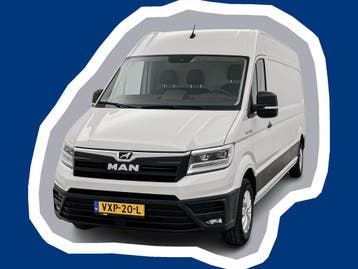 MAN TGE 35 2.0 L4H3 177pk Navigatie Led Adaptieve cruisecont, Automaat, Stof, Gebruikt, Euro 6