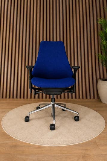 Blauwe Herman Miller Bureaustoel - 4D Verstelbare Armen!, Ergonomisch, Zo goed als nieuw, Blauw, Bureaustoel