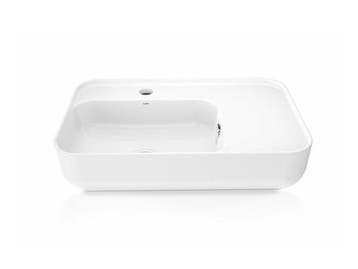 Veiling - Axent opzetwastafel easyclean 52x35cm Grace wit, Nieuw
