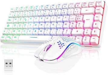 Gaming Toetsenbord & Muis Combo | Wit | Retourdeal 29% KO..., Ergonomisch, Ophalen of Verzenden, Nieuw, Azerty