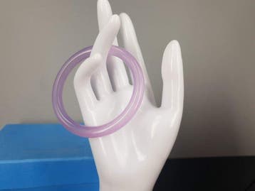 Natuurlijke edelsteen amethist / Circuit: 18,5 cm / Gratis
