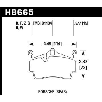 Hawk 2012-2015 Porsche Boxster DTC-60 Race Rear Brake Pads, Auto-onderdelen, Ophalen of Verzenden, Nieuw