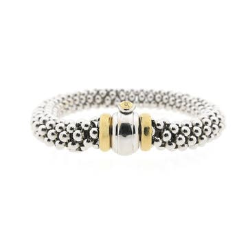 Fope bicolor gouden mesh schakel armband (Schakelarmband), Ophalen of Verzenden, Gebruikt, Goud, Goud