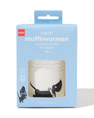 HEMA Muffinvormen papier - 12 stuks, Verzenden, Nieuw