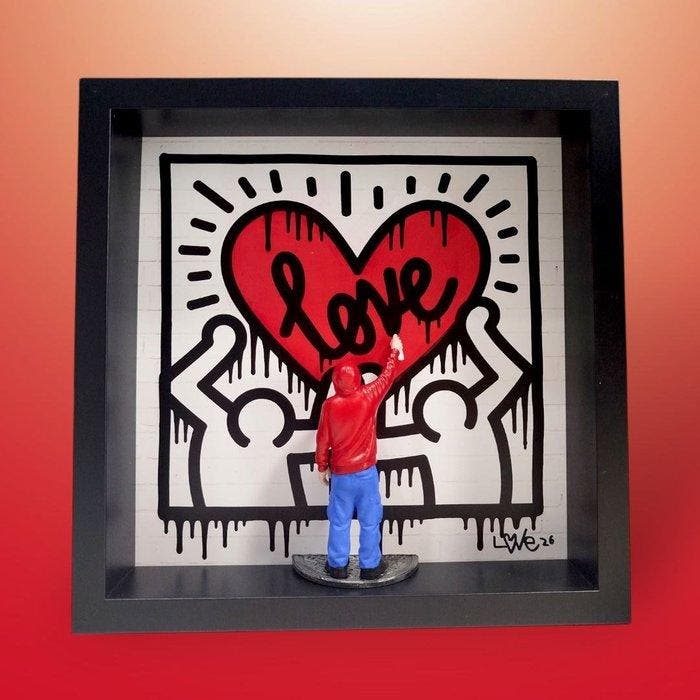 Love Proyect (XXI) - Haring’s Strokes, Antiek en Kunst, Kunst | Designobjecten