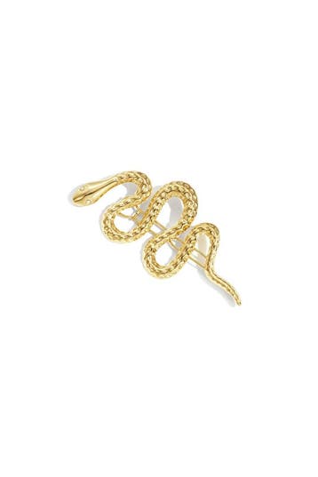 Goudlief Broche haarspeld slang met steentjes (Broches), Verzenden, Nieuw, Zilver, Overige materialen