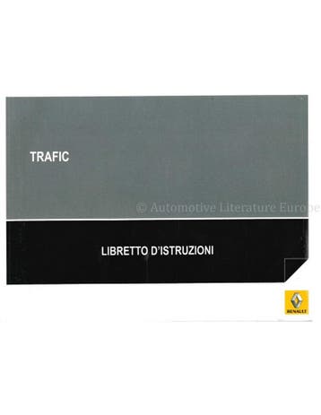 2014 RENAULT TRAFIC INSTRUCTIEBOEKJE ITALIAANS, Auto diversen