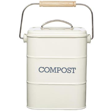 KitchenCraft Compostbak Crème 3L, Verzenden, Nieuw