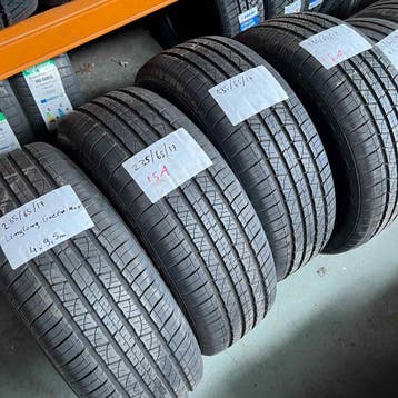 4 x Linglong 235-65-17 Zomerbanden 9,5mm, Gebruikt, 17 inch, Ophalen of Verzenden, 235 mm