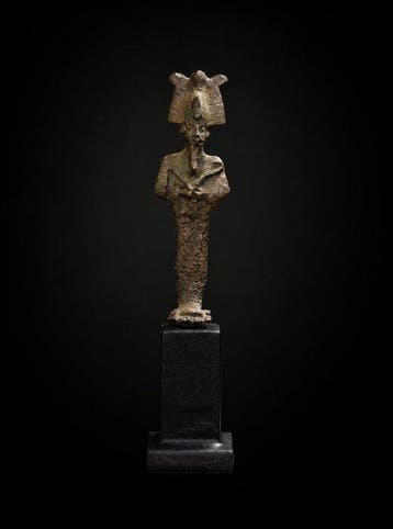 Oude Egypte, bronzen Osiris-amulet - 6.6 cm