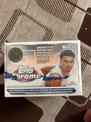 2023/24 Topps Topps Chrome Victor Wembanyama Originele, Nieuw