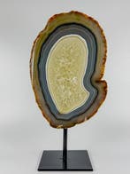 Unique patterns - Agate on stand Gepolijste - Hoogte: 220 mm