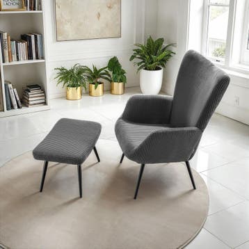 Fauteuil Hygge gestoffeerd, ergonomisch, draagkracht 150 kg, Verzenden, Nieuw