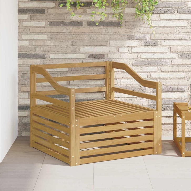 vidaXL Tuinbank Wit, Tuin en Terras, Tuinsets en Loungesets, Nieuw, Verzenden