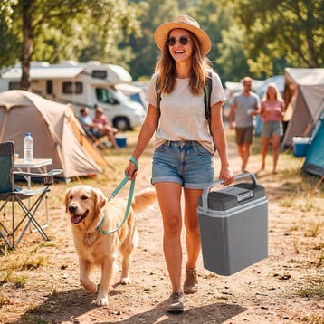 Elektrische koel- en warmhoudbox met handvat, 24 liter, Verzenden, Nieuw