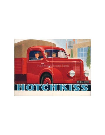 1946 HOTCHKISS CAMION BROCHURE FRANS, Nieuw, Author
