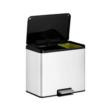 EKO Essential Recycler pedaalemmer 20+9 ltr - Wit, Huis en Inrichting, Verzenden, Nieuw