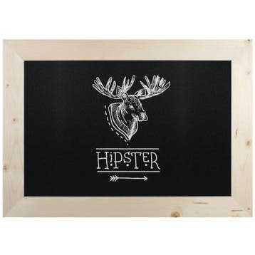Krijtbord Hout Blank 50x70cm, Hobby en Vrije tijd, Tekenen, Nieuw