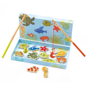 Djeco visspel Fishing tropic - FSC  van €19,99 voor €17,99, Ophalen of Verzenden, Nieuw