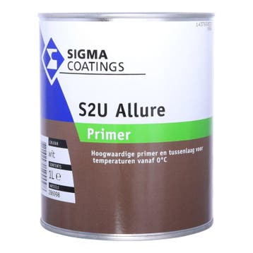 Sigma S2U Allure Primer - WIT - 2,5 liter, Wit, Nieuw, Ophalen of Verzenden, Verf