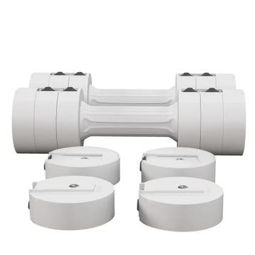 TRUUSK Verstelbare Dumbbells Set 2.5 Kg - 1.1/1.8/2.5 Kg Per, Verzenden, Nieuw