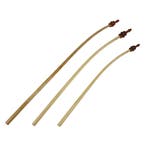 Gebogen Vlaggenstok Luxe Houten Knop-150 cm, Ophalen of Verzenden, Nieuw