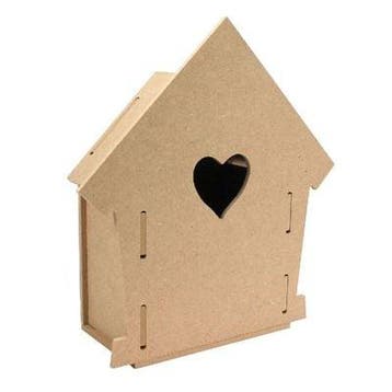 3D Vogelhuisje MDF 4mm Hart 210x200x80mm, Verzenden, Nieuw