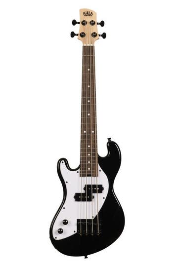 Kala Solid Body 4-String Jet Black Fretted U-BASS Left Hande, Verzenden, Nieuw