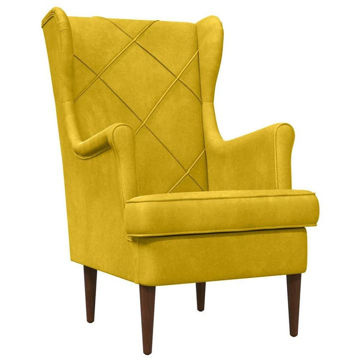 vidaXL Fauteuil Geel Fluweel, Huis en Inrichting, Fauteuils, Nieuw, Verzenden