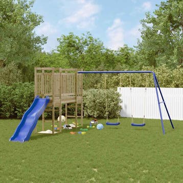 vidaXL Speelhuis geïmpregneerd grenenhout, Kinderen en Baby's, Verzenden, Nieuw