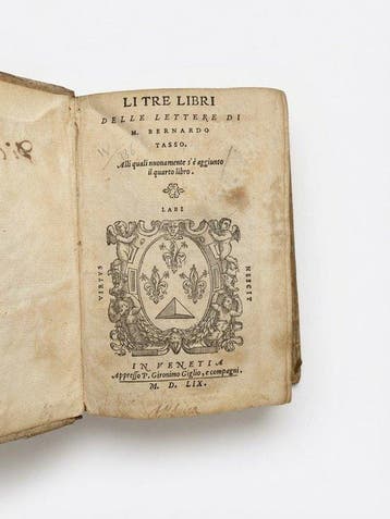 Bernardo Tasso - Li tre libri delle lettere - 1559