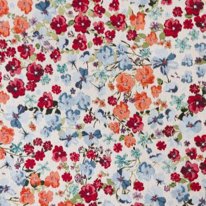 BA163 - Hoogwaardig gobelinweefsel – Microbloemen Romantic, Antiek en Kunst, Antiek | Kleden en Textiel