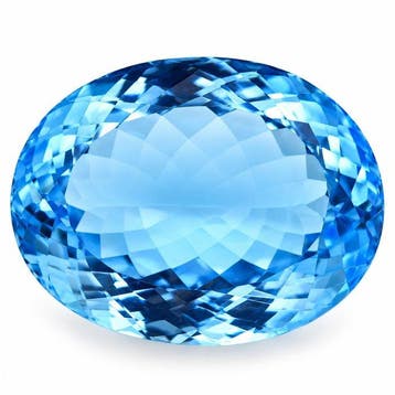 Zonder minimumprijs - 1 pcs Blauw Topaas - 63.51 ct -, Nieuw