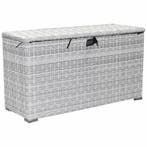 Kussenbox klein 126x47xH71 cm wit grijs, Ophalen of Verzenden, Nieuw, Wicker