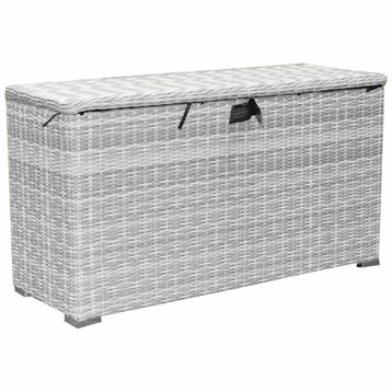 Kussenbox klein 126x47xH71 cm wit grijs, Ophalen of Verzenden, Nieuw, Wicker