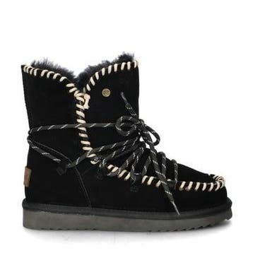 Warmbat Australia Waturra gevoerde boots voor dames, Verzenden, Zwart, Lage of Enkellaarzen, Nieuw