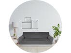 Hilvard - Bankhoes 4 zitsbanken - Stretch - Velvet - Grijs -, Huis en Inrichting, Verzenden, Nieuw