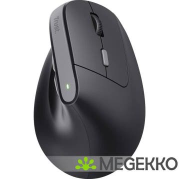 Trust Bayo V2 Draadloze Verticale Ergonomische Muis Zwart, Verzenden, Nieuw, Trust