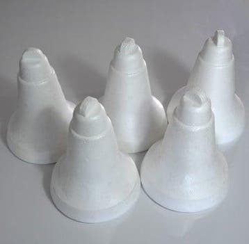 Kerstklok Kerstbel Styropor Piepschuim Isimo 21 cm, Ophalen of Verzenden, Nieuw