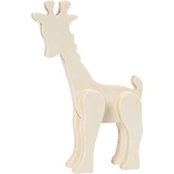 Dierfiguur, giraf, H: 19 cm, B: 14 cm, 1 stuk, Nieuw