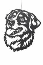 Wanddecoratie hond Berner Sennen metaal  37cm, Verzenden, Nieuw